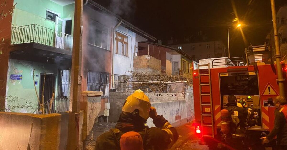 Kayseri’de müstakil evde yangın çıktı
