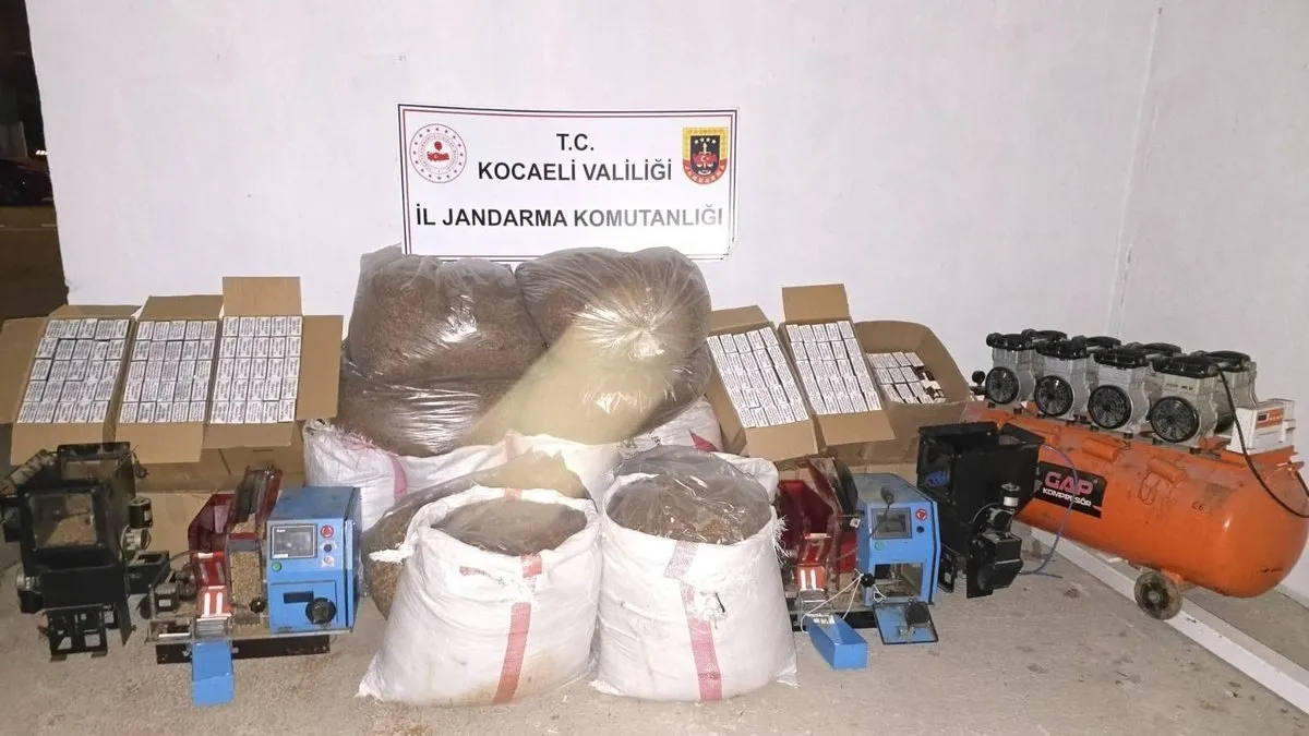 Körfez’de 1 milyon 150 bin TL değerinde kaçak tütün ele geçirildi