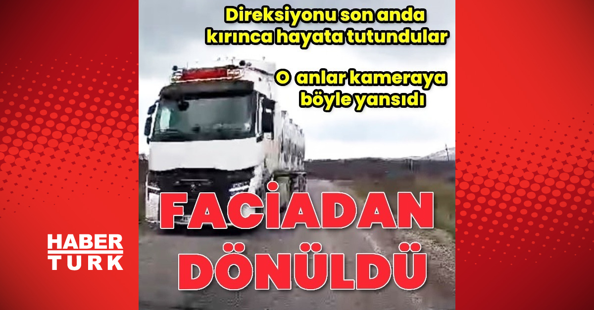 Gönen’de facianın eşiğinden dönüldü: Süt tankeri karşı şeride geçti